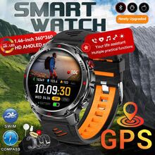 GUHUAVMI 2025 New Men's Outdoor GPS Sports Smartwatch, GPS+Beidou Dual Frequency Positioning, LED Flashlight, 3ATM Waterproof Watch, Alloy Body, 540mAh Battery, Multi-Color Strap, Wireless Call, Voice Assistant, Reminder Function, GPS Tracking, 100+Sport Mode, Compass, Altitude And Air Pressure, Fitness Tracker Bracelet, Women's Outdoor Sport Smart Watch, For Android IOS - Multicolor - View 4