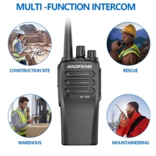 BAOFENG BF-1909 10W Walkie-talkie inalámbrico portátil UHF 400-470 MHz,Type-C - Negro - Ver 3