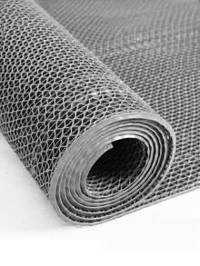 1pc Bathroom Mat, Non-Slip PVC Hollow Waterproof Anti-Oil Carpet, Suitable For Bathroom, Kitchen, Toilet, Outdoor, Commercial Use