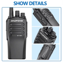 BAOFENG BF-1909 10W Walkie-talkie inalámbrico portátil UHF 400-470 MHz,Type-C - Negro - Ver 5