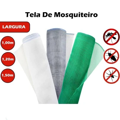 Tela Mosquiteiro Anti-insetos para Janela e Varanda – Proteção para Casa e Apartamento