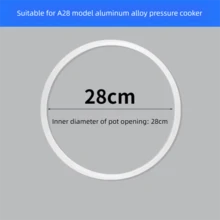 Multi-Size Pressure Cooker Sealing Ring Silicone Gasket O-Ring Replacement Aluminum Pressure Cooker Cookware Parts - Multicolor - View 13