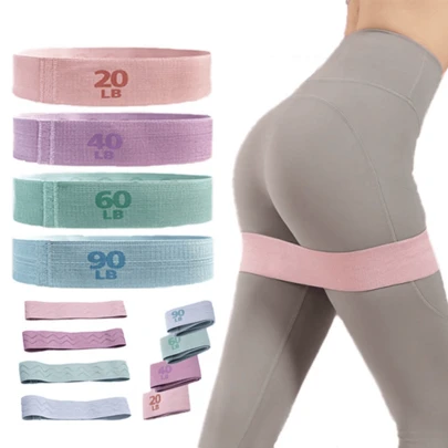 Yooa resårband, Aluteal fitnessmotståndsband, Pilatesband för vackra rumpor, cirkel med upphöjda rumpor, stickat band, viktstretchningsträningstillbehör för gym