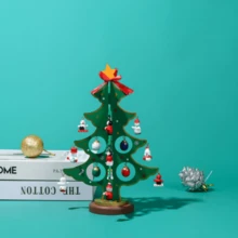 1 pièce Décoration de Noël en bois, ornement de bureau DIY, cadeau de décoration de Noël
