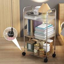 Transparent Multipurpose Organizer Cart With Wheels For Manicure, Bathroom, Laundry, Books, Fruit Bowl - 無色 - 查看 4