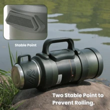 67oz 2000ml Large Water Bottle, Vacuum Insulated For Hot Coffee, 2.0L Stainless Steel Flask With Cup, Handle & Strap, 316 Inner Liner For Hot & Cold Drinks, For Outdoor, Camping, Sports, Travel - Dark Green - View 7