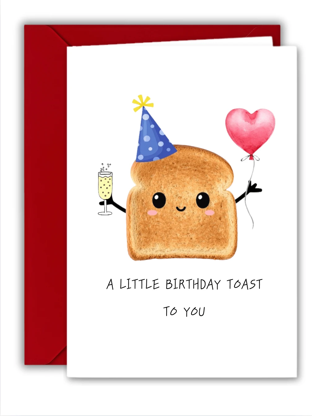 1 طقم بطاقة تهنئة عيد ميلاد مضحكة مع شخصية خبز كرتونية مرحة - بطاقة تهنئة مرحة للأصدقاء والعائلة والزملاء - مثالية لأعياد الميلاد والذكرى السنوية وملاحظات الشكر، بطاقة عيد ميلاد|بطاقة شخصية كرتونية|بطاقة بخط عريض