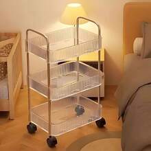 Transparent Multipurpose Organizer Cart With Wheels For Manicure, Bathroom, Laundry, Books, Fruit Bowl - 無色 - 查看 7