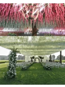 Nejlue Artificial Flowers/Plants1111 Home & Living 1 Set de 10 flores de 6 pies de Glicinia artificial, flores de vid falsas de plástico decorativas, para cubrir y envolver techos, decoración del hogar, decoración de habitaciones, decoración de jardines, decoración de paredes, decoración interior y exterior, decoración de dormitorios, decoración de bodas, decoración de mesas, decoraciones de fiestas, decoraciones de Halloween, decoraciones de cumpleaños, decoraciones navideñas, decoraciones de árboles de Navidad, guirnaldas navideñas