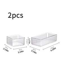 Hộp đựng mỹ phẩm kiểu ngăn kéo (2/4/6/7/10 chiếc), hộp đựng nước hoa, hộp đựng toner và mẫu thử nhiều kích cỡ trong suốt, thích hợp để đựng mỹ phẩm, tủ phòng tắm, đồ dùng văn phòng, dụng cụ nhà bếp, quà tặng Giáng sinh, trang trí nhà cửa. - Nhiều màu - Xem 15