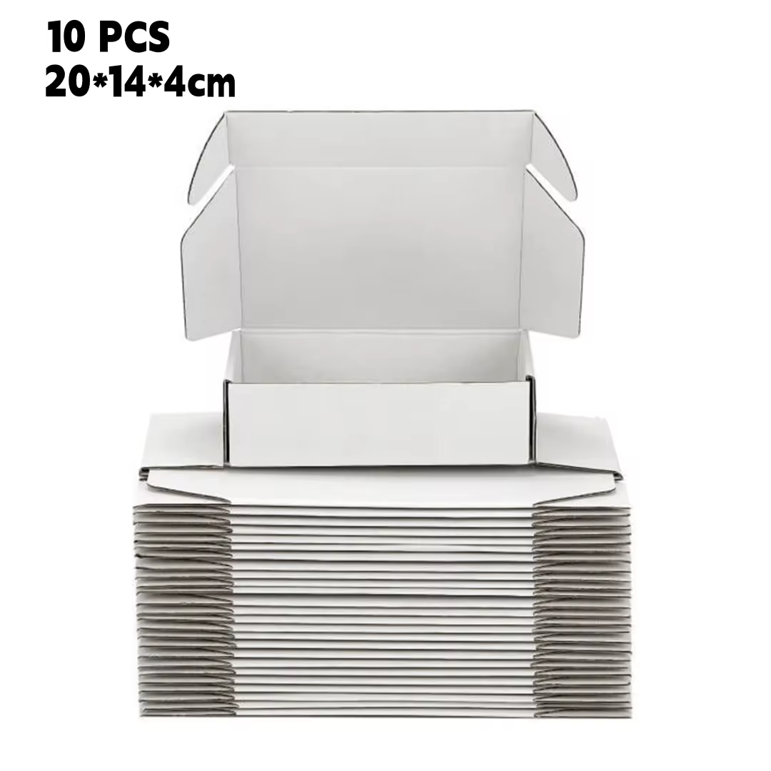 Cajas de cartón corrugado, cajas de envío, cajas de regalo, adecuadas para embalaje, envío, mudanza, embalaje para pequeños negocios - Multicolor - Añade 15