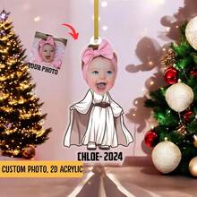 1pc Personalized Hanging Decor, Customizable Name, Themed Ornament, Baby Commemorative Gift, Birthday Gift, Gift For Dad, Mom, Grandpa, Grandma, Kids, Family, Boyfriend, Couple - Multicolor - View 5