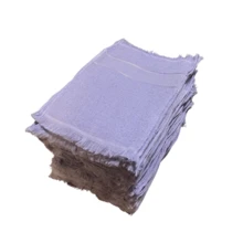 Kit Of 20 Plain Social Hand Towels 21x30cm 100% Cotton Handicraft Towel Embroidered Gym - Purple - View 4