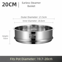 304 Stainless Steel Steamer Basket Thickened Thicken Strainer Pot Steaming Grid Material 16-32cm Drain Basket Kitchen Use