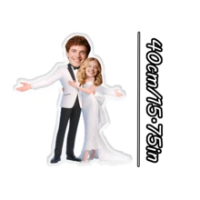 1 Almohada personalizada y personalizada: admite personalización de patrones de rostro de pareja única, utilizando tecnología de impresión de alta definición de doble cara, diseñada con un concepto de tema de boda. La almohada y la funda de almohada están hechas de tela suave y amigable con la piel, combinando la comodidad del lavado a máquina y el cuidado del lavado a mano. Adecuado para aniversarios, aniversarios de bodas, bodas y regalos de cumpleaños.