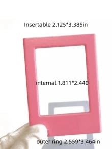 3 Mini Photo Frames -3.5 Inches * 2.5 Inches Magnetic Photo Frame, Refrigerator Sticker, Small Photo Frame, 2x3 Magnetic Photo Frame, Storage Cabinet Photo Frame, Refrigerator Label Photo Frame, Mini Refrigerator Magnetic Photo Frame, Christmas Gift, Christmas Decoration - Multicolor - View 12