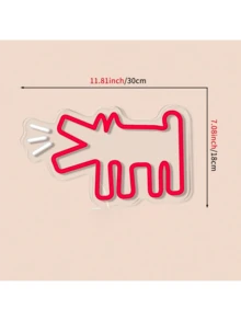 Charming Barking Puppy LED Neon Sign - Perfect ForLive Streaming Room, Room Decor ,Bedroom Decor,Halloween,Christmas Decorations,Fairy Lights,Wedding,Wall Decor,Christmas Decoration,Lamps For Bedroom,Christmas Decorations Home,Monster Energy,Gaming Gifts,Wedding Decorations,Music,Home Decor Living Room,Christmas Gifts,Halloween Halloween Costume Halloween Decorations Bar Neon Sign Bar Accessories