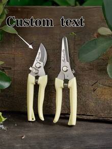 Personalised Engraved Professional Pruner – Your Message Laser Engraved – Gift For Gardeners & Outdoor Lovers, Personalized Engraved Pruner Gardening Fathers Day Gift, Personalized Garden Shears , Tool Scissors Case For Gardening, Outdoor Gift,Two Styles Are Available For Selection - Multicolor - View 2