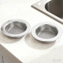 2Pcs Kitchen Sink Strainer Stainless Steel, Kitchen Sink Drain Strainer, Sink Strainers For Kitchen Sinks With Large Wide Rim 4.5" Diameter - Silver - View 2