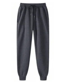 Kit Of 3 Thick Men's Sweatpants – Comfort And Style With Cuff And Elastic Waistband - 藍白色 - 查看 6