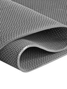 1pc Bathroom Mat, Non-Slip PVC Hollow Waterproof Anti-Oil Carpet, Suitable For Bathroom, Kitchen, Toilet, Outdoor, Commercial Use