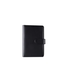 Taccuino guscio macaron A5, regalo per matrimoni e ufficio, blocco note all'ingrosso, pagine interne registro, ricambio fogli mobili, busta portadocumenti famiglia, scheda dati, libro di archiviazione A5, libro informazioni documenti, custodia portacertificati, taccuino riutilizzabile, raccoglitore ad anelli standard universitario, con tasca, etichetta e divisori, disponibile in 8 stili di colore ametista, essenziale per studenti e professionisti