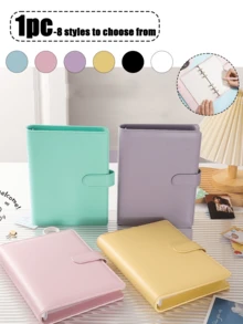 Taccuino guscio macaron A5, regalo per matrimoni e ufficio, blocco note all'ingrosso, pagine interne registro, ricambio fogli mobili, busta portadocumenti famiglia, scheda dati, libro di archiviazione A5, libro informazioni documenti, custodia portacertificati, taccuino riutilizzabile, raccoglitore ad anelli standard universitario, con tasca, etichetta e divisori, disponibile in 8 stili di colore ametista, essenziale per studenti e professionisti