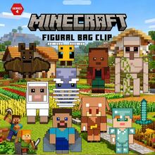 Microsoft 1个官方授权神秘袋，随机内含1个迷你人偶，史蒂夫和艾利克斯背包伙伴系列，可收藏，可挂在钥匙链或包包上，节日主题礼物，送给家人和朋友