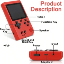 2025 Handheld Game Console - Built-In 500 Retro Video Games, Equipped With A Game Controller - 3.5-Inch LCD Display Screen - Portable Game Console, A Mini Electronic Toy Gift Suitable For Both Men And Women, Perfect For Easter Or Birthday Gifts. - 白色 - 查看 3