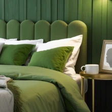 Kit 7 Queen King Double Bed Headboards Box 45x20 NUVEM - 綠色 - 查看 1