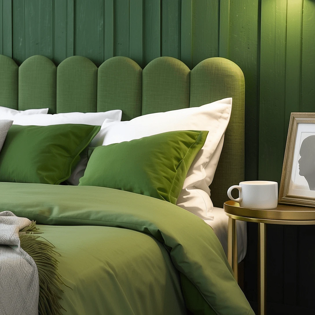 Kit 7 Queen King Double Bed Headboards Box 45x20 NUVEM - 綠色 - 查看 1