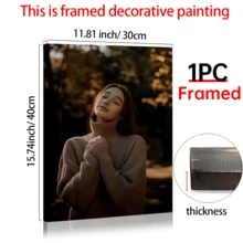 1 Set Framed Canvas Prints - Personalized Wall Art For Home, Weddings, And Graduation Photos - Unique Decor For Living Rooms, Bedrooms, Classrooms, And Studies, Easter Home Decor, Ready To Hang, Halloween Decoration, The Fourth Of July