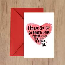 1 Stück herzerwärmende St. Valentinstag Romantik Karte, Weihnachtskarte, personalisiertes Liebesdesign, Papiermaterial, perfekt für Geständnisse, Heiratsanträge, Geburtstage und Weihnachten - für Ehefrau