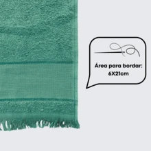 Kit Of 20 Plain Social Hand Towels 21x30cm 100% Cotton Handicraft Towel Embroidered Gym - Purple - View 3
