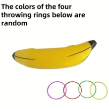 3pcs Inflatable Banana Shaped Floats Suitable For Swimming Parties, Beach Decor, Summer Water Fun - Perfect For Bachelor Parties, Bridal Showers And Pool Fun - PVC, Non-Electric, Realistic Design - Great For Engagement Decor, Water Activities And Beach Games, Beach Essentials, Beach Accessories