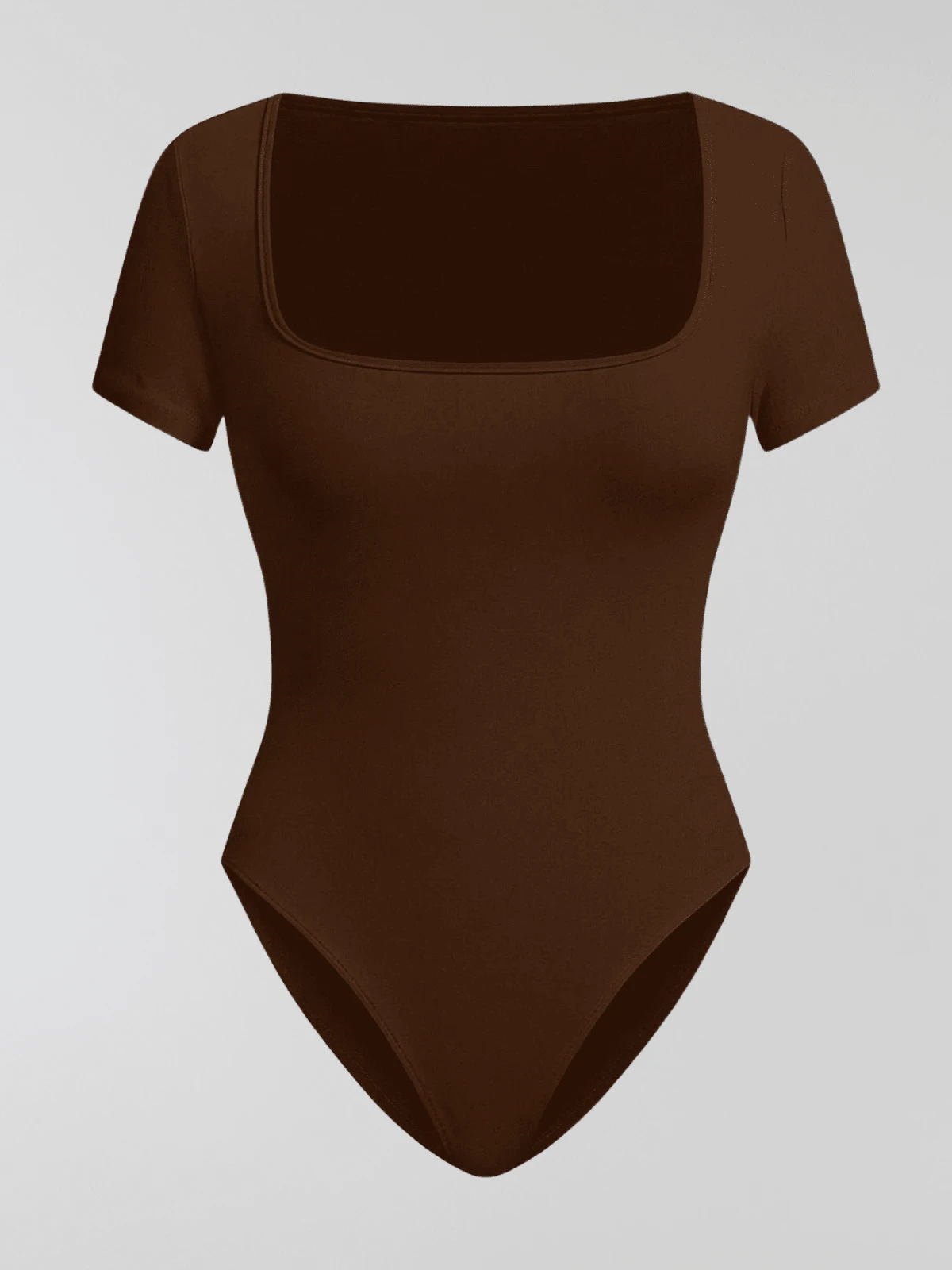 KIT 3 Women's Plus Size Blouse Women's Plus Size Bodysuit Women's Gym Blouse Women's High Compression Shaping Bodysuit Bory - 棕色芒果 - 查看 1