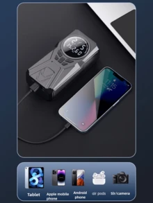 1pc 150PSI 500A Jump Starter With Air Compressor, 5 In 1 Function Digital Car Tire Inflator Jump Box Battery Pack, Portable Car Battery Charger For 10L Gas Or 6.0L