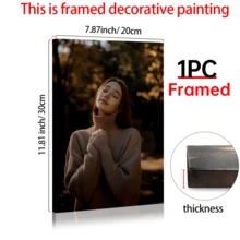 1 Set Framed Canvas Prints - Personalized Wall Art For Home, Weddings, And Graduation Photos - Unique Decor For Living Rooms, Bedrooms, Classrooms, And Studies, Easter Home Decor, Ready To Hang, Halloween Decoration, The Fourth Of July