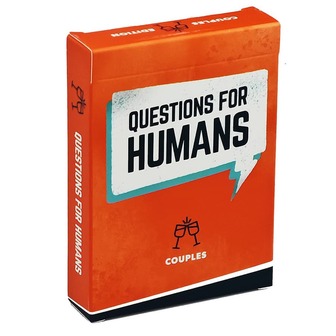 Questions For Humans - Tabletop Card Game, Interesting Conversation Starters For Couples, Creative Interactive Fun Game Cards Suitable For Family And Friends Gatherings, Travel, Unlocking Warm Communication Moments, Romantic Gift For Thanksgiving, Valentine's Day, Christmas, 21st Birthday