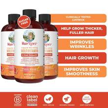 Liquid Multivitamin + Hair Growth – Clinically Tested Lustriva For Thicker Hair & Anti-Aging - Three Pack - View 12