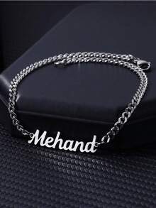 1 chiếc vòng tay tên tùy chỉnh cho nữ bằng thép không gỉ, dây chuyền , vòng tay tùy chỉnh, trang sức cá nhân hóa cho nữ, trang sức nữ, quà tặng cho phụ nữ - Nhiều màu - Xem 4