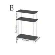 Acrylic Narrow Edge Table Suitable For Small Spaces, Slim Nightstand/Bedroom Side Table Applicable For Kitchen, Living Room, Bedroom, Suitable For All Seasons