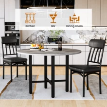 Dining Table & Chair Sets - Brown - View 10