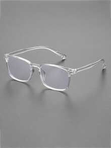 1pc Unisex Fashion Plastic Sunglasses, Solid Color Pattern, Geometric Shape, Casual Style, Suitable For Daily Use, Street Photography, Back To School, Outfit Matching, Hiking, Parties, Gifts For All Occasions, Fits All Face Shapes, High Quality Glasses