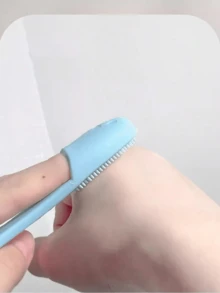 1 件硅胶手动洁面刷，CYHYII 柔软洁面刷，适合敏感肌肤，用于去除黑头、去角质、按摩、温和清洁 - 彩色 - 查看 3