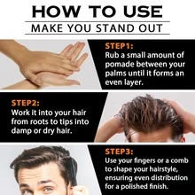 GOIPLE Wave Hair Wax, Men's Strong Hold Water-Based Hair Wax - High Gloss Effect, Creates Smooth Styling, 360° Deep Wave Hair Wax, Styling Pomade Can Freely Shape Various Hairstyles, Suitable For Sports Training, Easy To Use And Improve Hair Quality, All-Day Hold, Suitable For All Hair Types