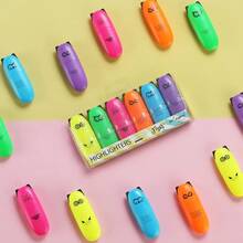 6 Pieces Cute Highlighters For Bird Design & Kawaii Stuffs. Mini Neon Color Chisel Tip Highlighters As Stocking Stuffers & Gift For Kids - ‎Multicolored - View 3