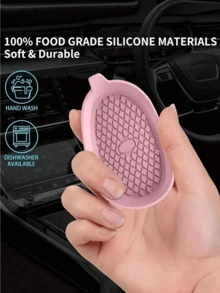 2 miếng lót cốc bằng silicon chống trượt - Phụ kiện ô tô - Trang trí nội thất bền bỉ - Trang trí xe hơi - Nhiều màu - Xem 5