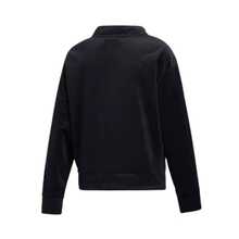 Adidas Originals Trefoil Mock Sweat Sports Pullover Splicing Sweatshirt CG Women's - Black - View 2