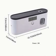 Wall-Mounted Smart Toothbrush Sterilizer With 5 Slots, Integrated Toothpaste Dispenser, Bathroom Storage Rack And Organizer, Home Accessories - Multicolor - View 8